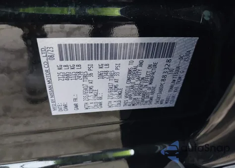 2023 Nissan Rogue S Intelligent Awd from USA, damaged, VIN 5N1BT3AB0PC883328